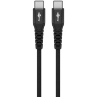 goobay Supersoft USB-C > USB-C 2.0 kabel Zwart, 3 meter