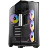 Antec C3 ARGB midi tower behuizing Zwart | 1x USB-A | 1x USB-C | Tempered Glass