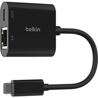 Belkin USB-C/Ethernet- en oplaadadapter (100 W) Zwart