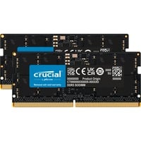 Crucial 32 GB DDR5-4800 (2x 16 GB) Kit laptopgeheugen Zwart, CT2K16G48C40S5