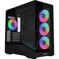 Lian Li Vector V100R MINI midi tower behuizing Zwart | 2x USB-A | 1x USB-C | RGB | Tempered Glass