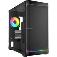 Sharkoon MK4W RGB Strip mini tower behuizing Zwart | 2x USB-A | 1x USB-C | RGB | Tempered Glass