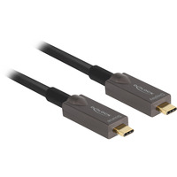 DeLOCK Actieve optische USB-C kabel Zwart, 3 meter, 4K