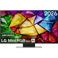 LG Mini RGB evo AI MRGB88 (50MRGB88B9B) 50" 4K Ultra HD LED tv Zwart, 4x HDMI, 2x USB, Optisch, Bluetooth, LAN, WLAN, CI+, HDR10, Dolby Vision