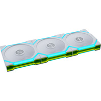 Lian Li UNI FAN SL FLEX 120 REVERSE RGB case fans Wit, 3 stuks, 120 x 124.5 x 28 mm, PWM