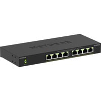 Netgear 8-poorts Gigabit Ethernet unmanaged PoE+ Essentials switch (GS308LP) Zwart, 60 Watt PoE