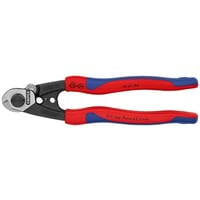 KNIPEX Staaldraadschaar met bevestigingshaak 95 62 190  kniptang Blauw