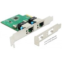 DeLOCK PCIe kaart naar 2x Gigabit LAN netwerkadapter 