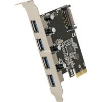 DeLOCK PCIe x1 naar 4x externe USB-A 3.2 Gen 1 usb-controller Retail