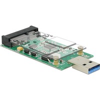 DeLOCK USB-A 3.2 Gen 1 naar mSATA full size converter 