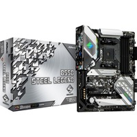 ASRock B550 Steel Legend socket AM4 moederbord Zwart/zilver, RAID, 2.5 Gb-LAN, Sound, ATX