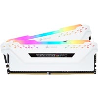 Corsair 16 GB DDR4-3200 Kit werkgeheugen Wit, CMW16GX4M2C3200C16W, Vengeance RGB PRO, XMP