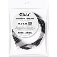 Club 3D Mini-DisplayPort 1.2 HBR2 kabel Zwart, 2 meter