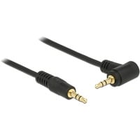 DeLOCK 3,5 mm naar 3,5 mm 90° kabel Zwart, 3 meter