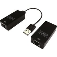 Digitus USB-Extender Zwart, USB 2.0, tot 50 meter