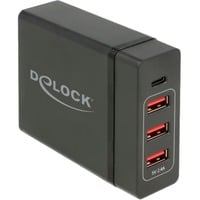 DeLOCK 60W USB Power Delivery oplader Zwart