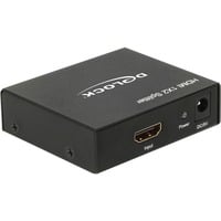 DeLOCK 1x HDMI naar 2x HDMI Splitter Zwart, 4K