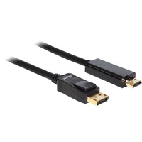 DeLOCK DisplayPort naar HDMI kabel Zwart, 2 meter