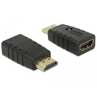 DeLOCK HDMI-A male naar HDMI-A female adapter en EDID Emulator Zwart