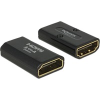 DeLOCK HDMI female naar female, 4K adapter Zwart