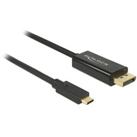 DeLOCK USB-C naar DisplayPort kabel Zwart, 3 meter, 4K 60 Hz