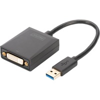 Digitus USB 3.0 naar DVI Adapter Zwart