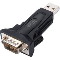 Digitus USB-A 2.0 naar Serieel RS485 adapter Zwart