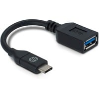 HP USB-C naar USB-A adapter Zwart