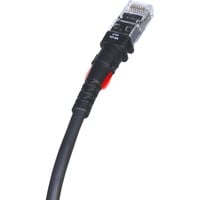 Patchsee Cat.6a netwerkkabel TP-6A-F/4 Zwart, 1,2 meter, U/FTP, RJ-45