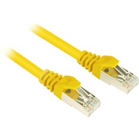 Sharkoon Cat.6 netwerkkabel Geel, 0,25 meter, SFTP, RJ-45