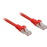 Sharkoon Patchkabel SFTP, RJ-45 met Cat.6a Rood, 0,5 meter, Halogeenvrij