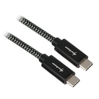 Sharkoon USB-C 3.2 Gen 2 kabel Zwart/grijs, 0,5 meter