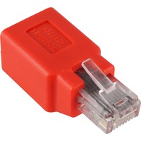 goobay Adapter RJ45 Cat.5 Crossover Rood