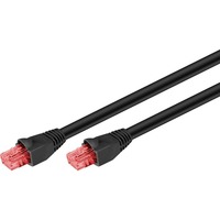 goobay Cat.6 netwerkkabel Zwart, 50 meter, U/UTP, Outdoor