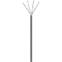 goobay Cat.6 netwerkkabel Zwart, 100 meter, U/UTP, Outdoor