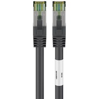 goobay Cat.8.1 netwerkkabel Zwart, 1 meter, S/FTP (PiMF), RJ-45