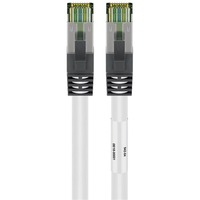 goobay Cat.8.1 netwerkkabel Wit, 0,25 meter, S/FTP (PiMF), RJ-45