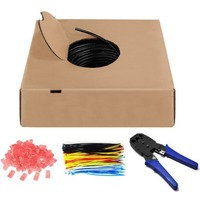 goobay Netwerkkabel Cat.6 U/UTP, Outdoor Zwart, 100 meter