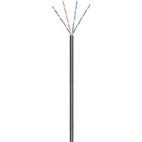 goobay Netwerkkabel Cat.6 U/UTP, Outdoor Zwart, 100 meter