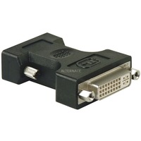 goobay VGA naar DVI-I adapter Zwart