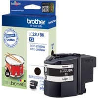 Brother Originele LC-22UBK zwarte inktcartridge Zwart