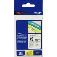 Brother TZe-211 label tapecassette zwart op wit printlint Wit, 6 mm, Retail