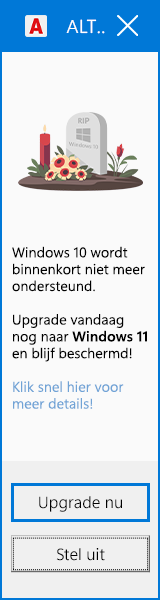 Windows 10 op pensioen
