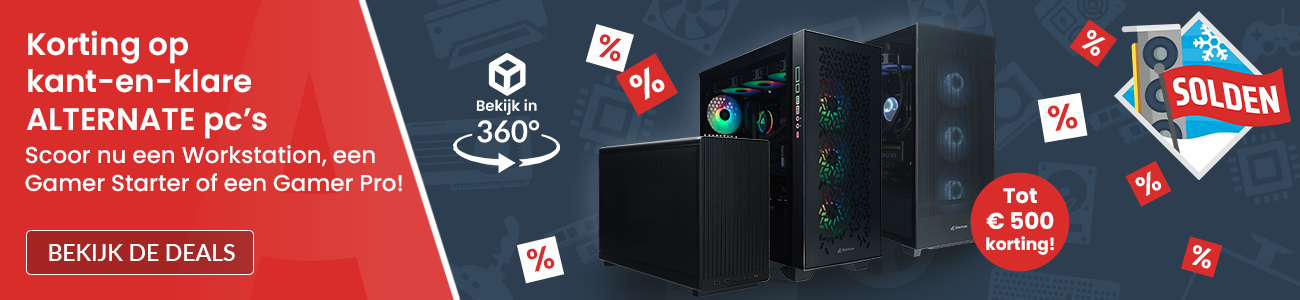 ALTERNATE solden pc's