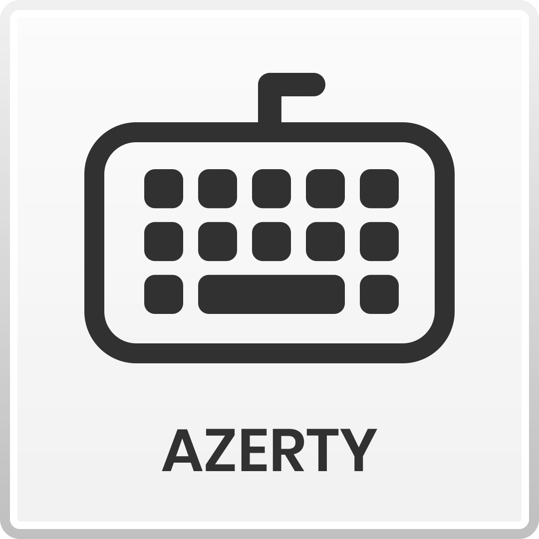 Deze laptop is voorzien van een Belgische AZERTY lay-out. 
