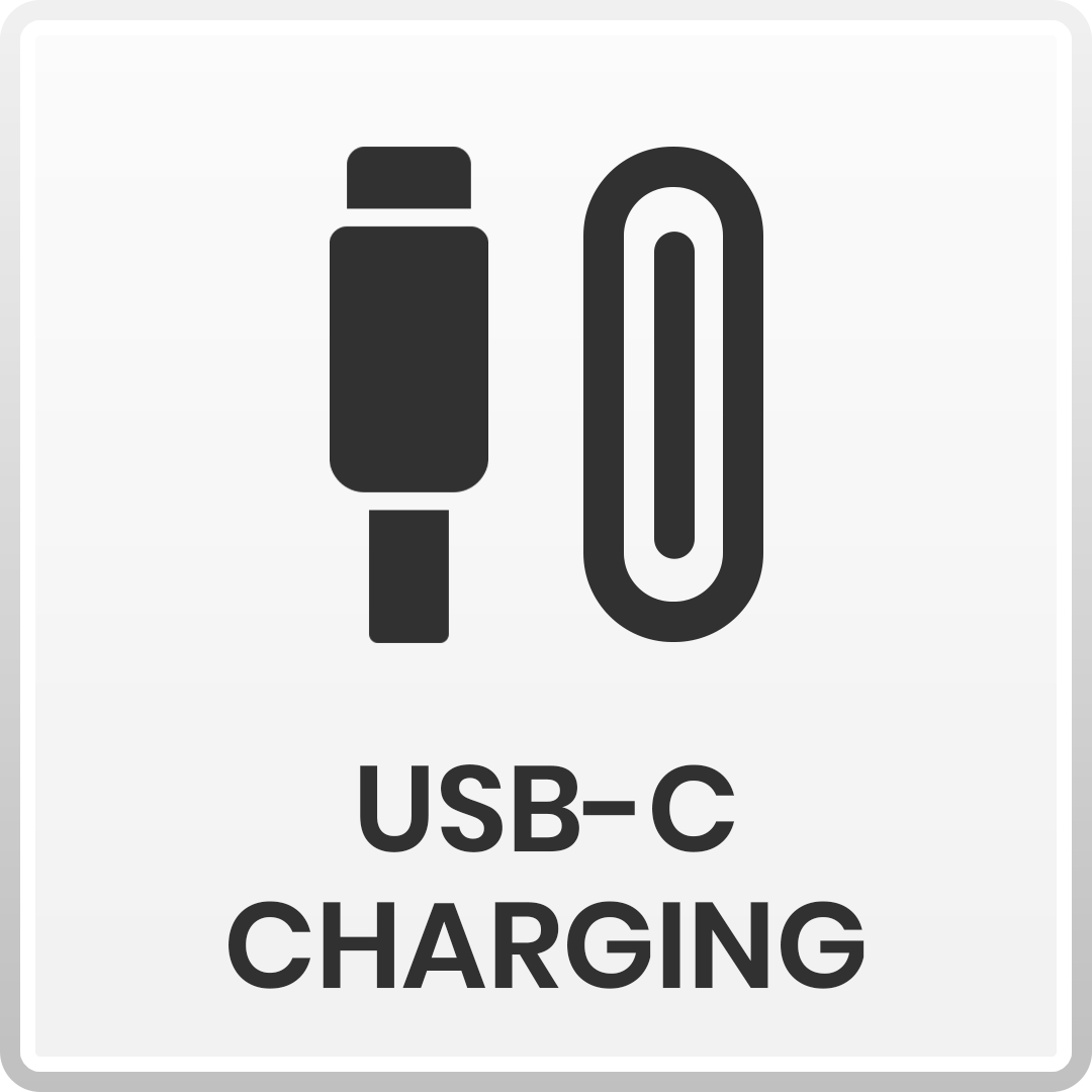 Deze laptop is voorzien van een USB-C-oplaadpoort.