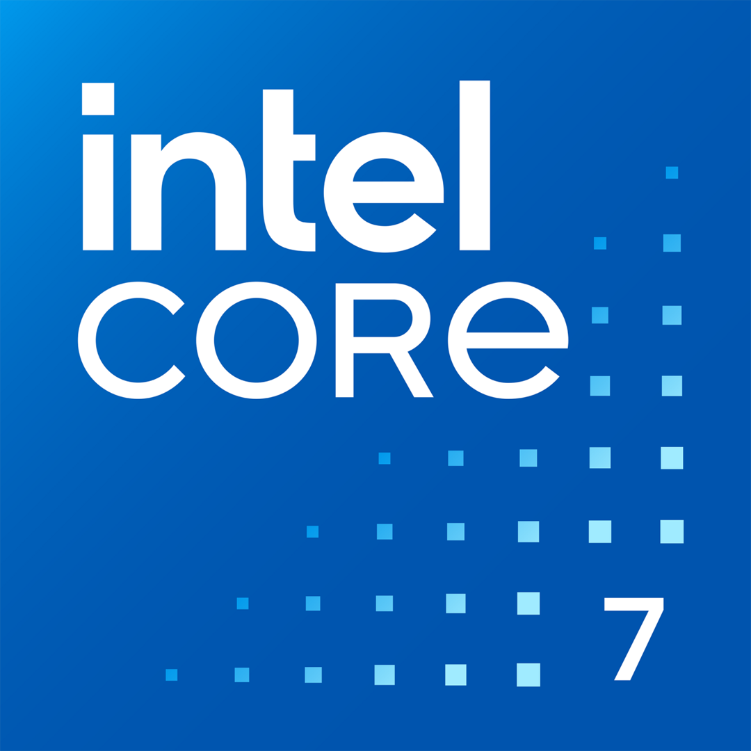 Deze laptop is voorzien van een Intel Core 7 CPU (Series 1 & 2).